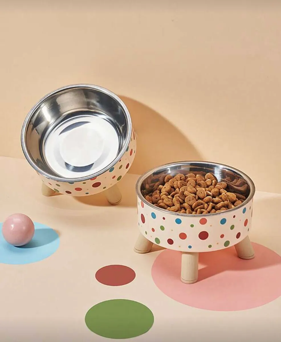 Stainless Steel Elevated Pet Bowl