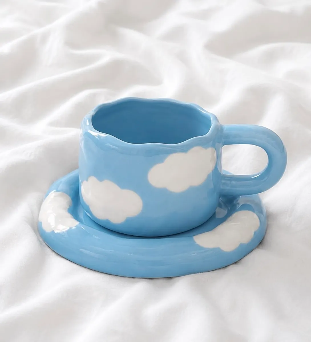 Ceramic Mug with Coaster