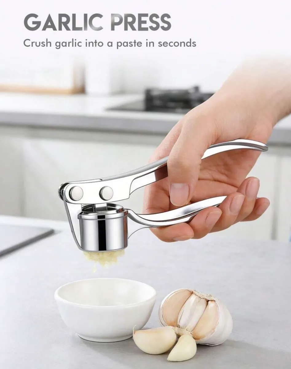 Stainless Steel Garlic Crusher