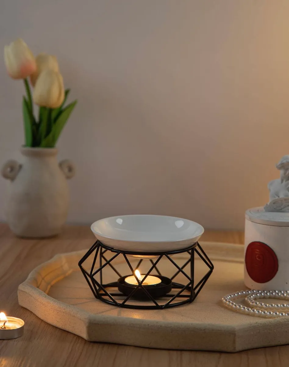 Candle holder for essential oil (black)